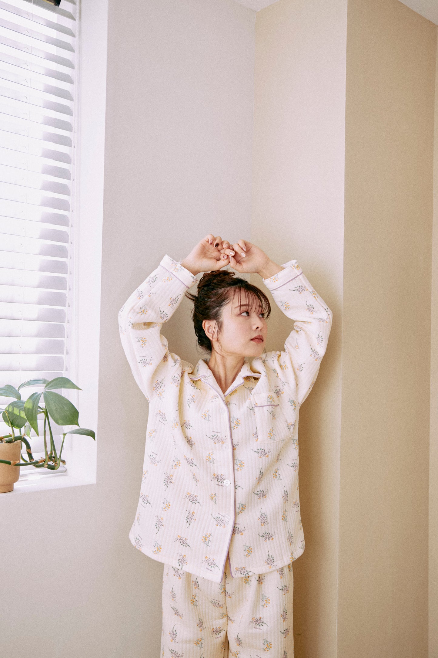 【にたまご】flower quilt pajamas