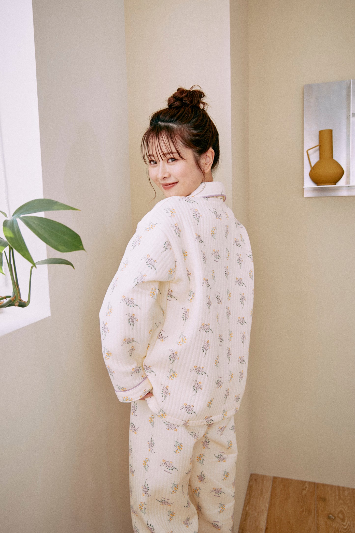 【にたまご】flower quilt pajamas