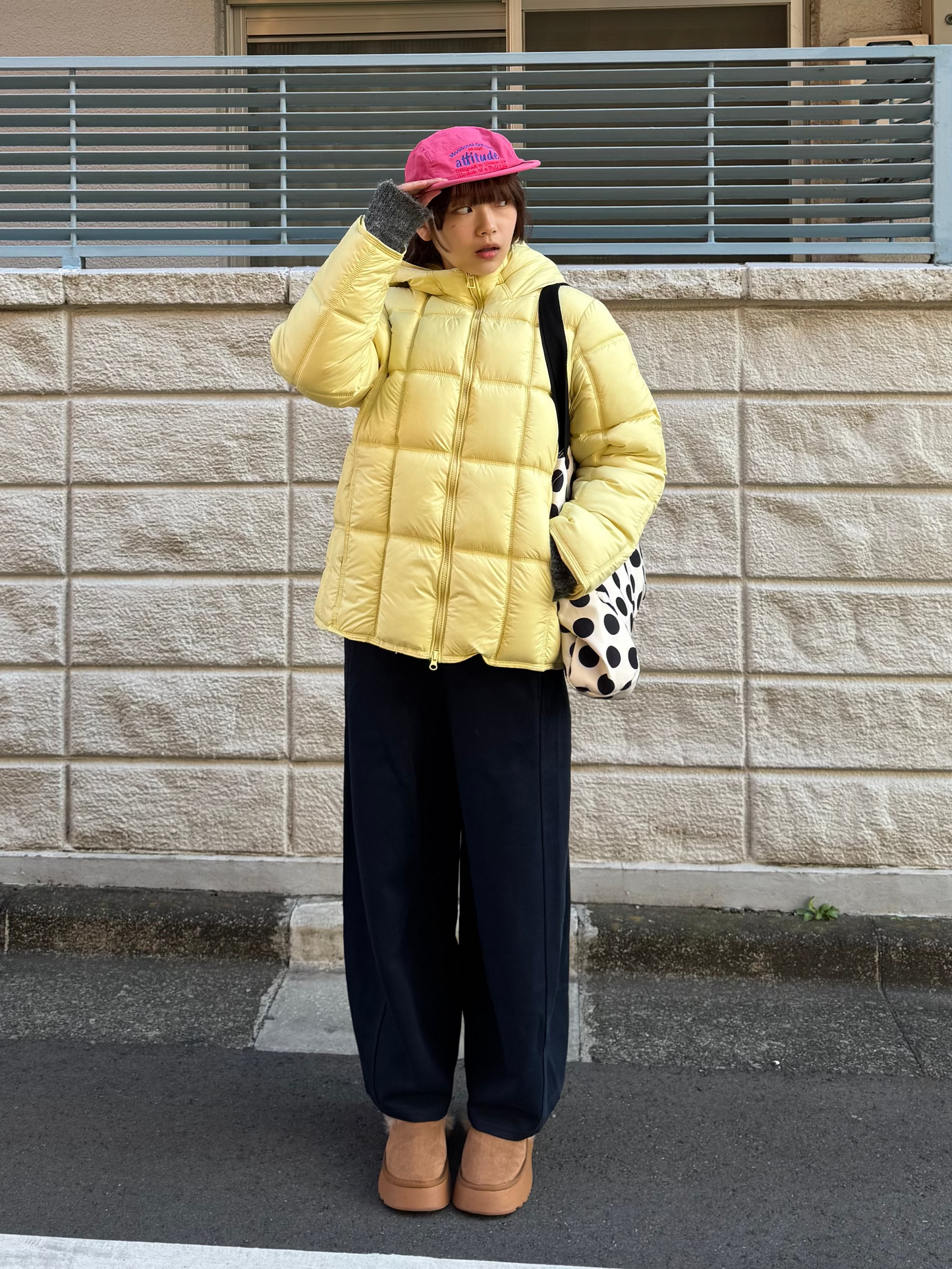 レモンイエロー中綿ジャケット DPB91071