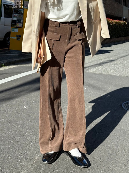 センタープレスブラウンパンツ DPB47228