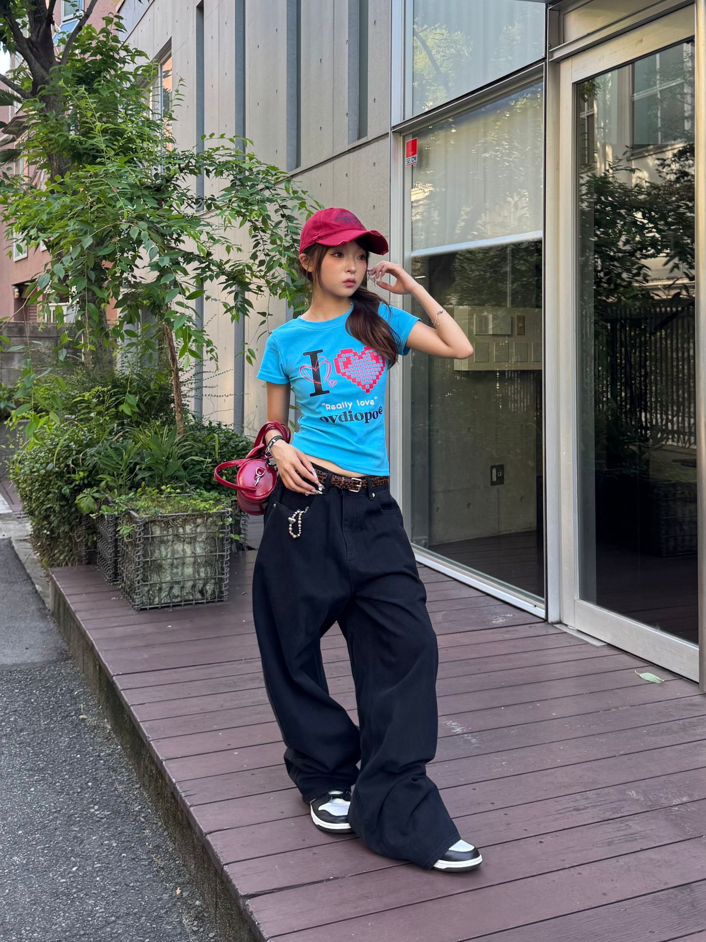 バックリボンデニムパンツ DPB86046