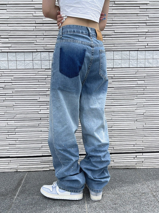 グラデーションビーズデニムパンツ DPB42071