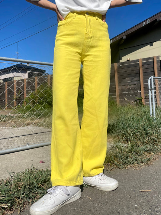 イエローポップデニムパンツ DPA96200
