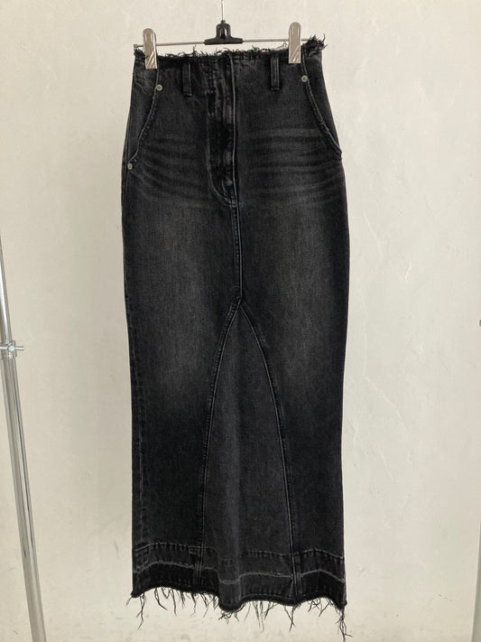 [MOUSSY] マーメイドデニムロングスカート(BLACK) UPA01129