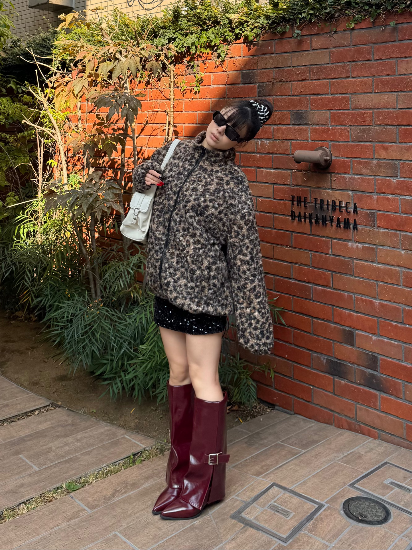 レオパードボアジップジャケット DPB86166