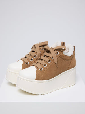 platfom suede sneaker