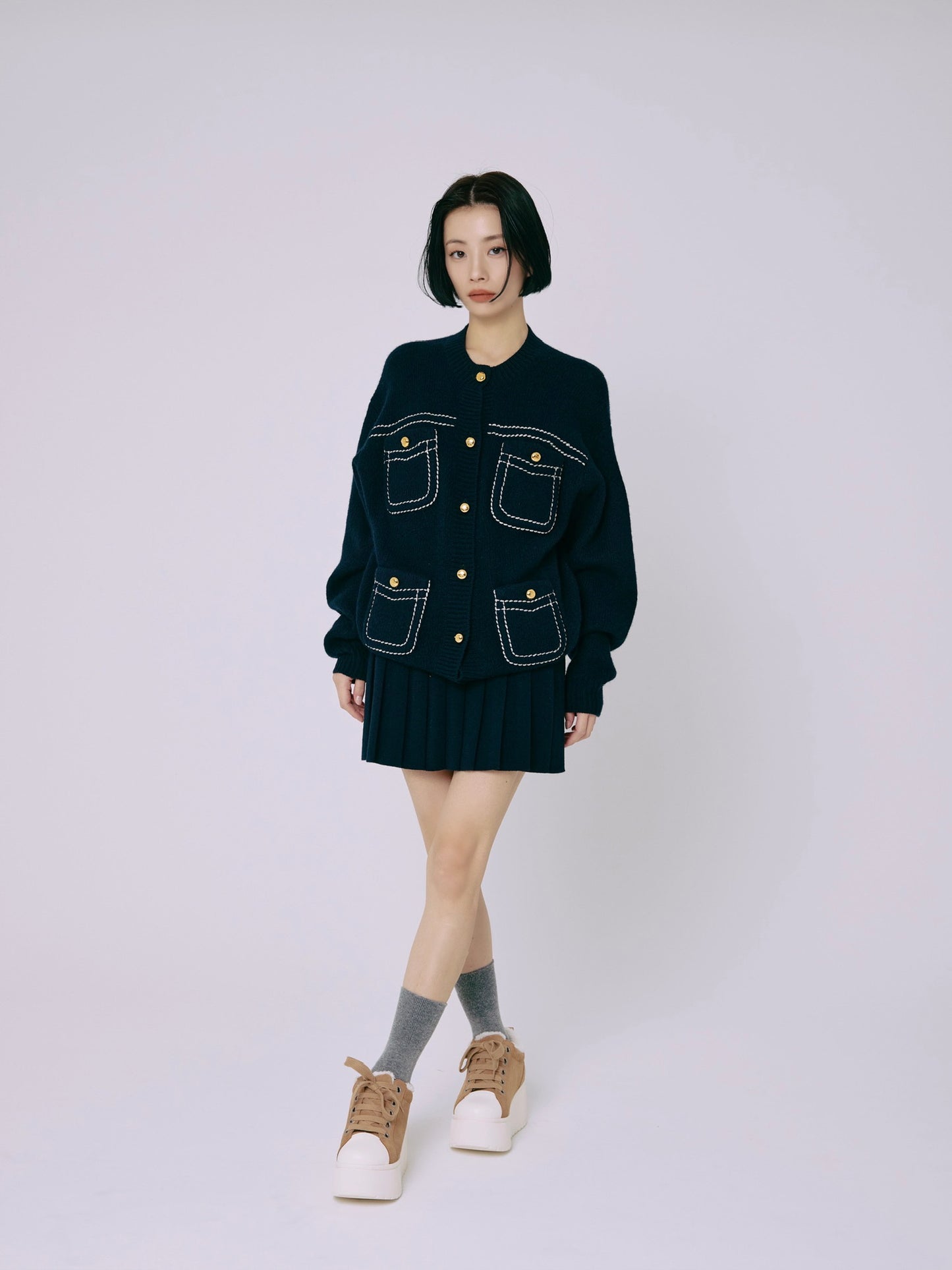 platfom suede sneaker