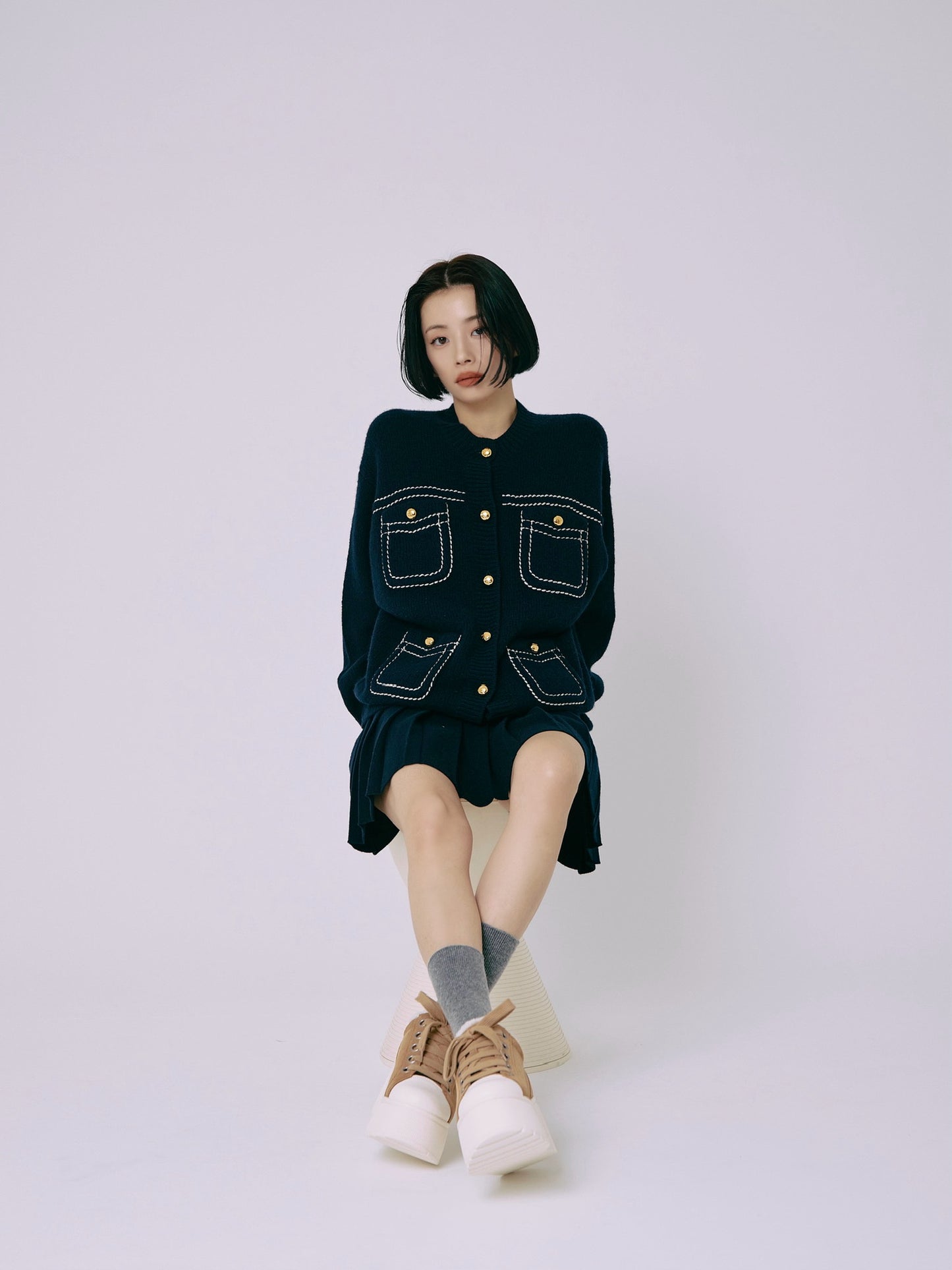 platfom suede sneaker