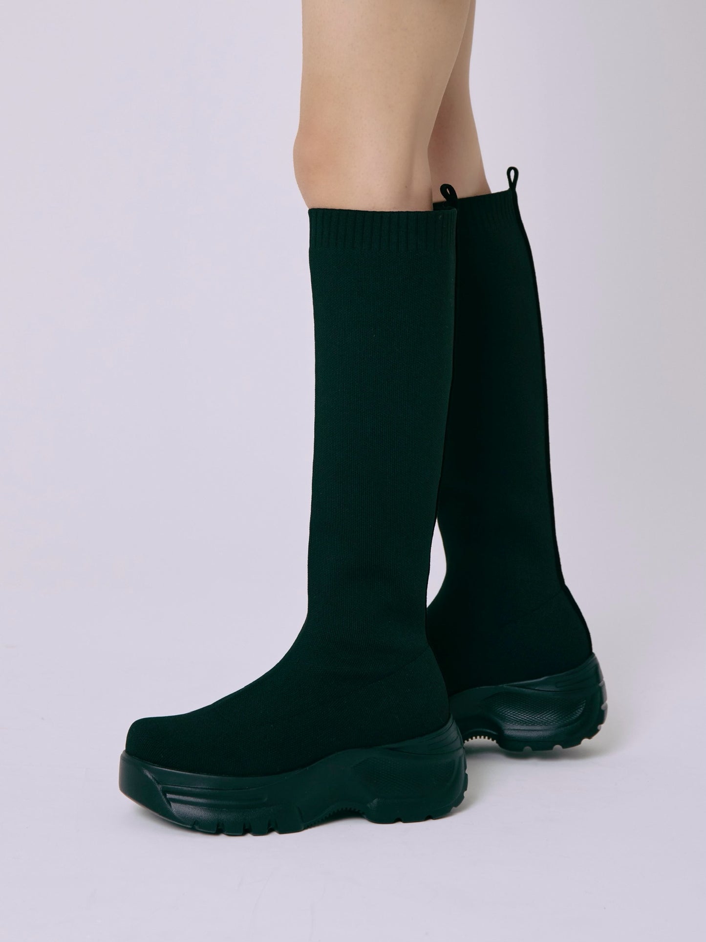 platform long boots