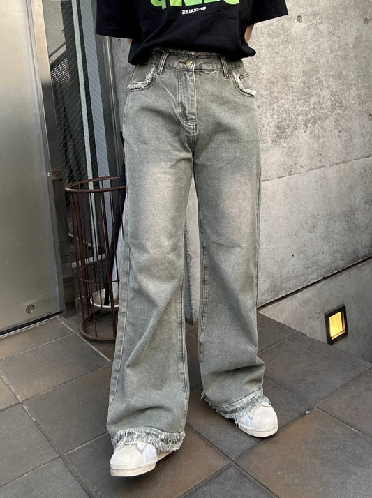 フリンジデザインデニムパンツ DPB51072