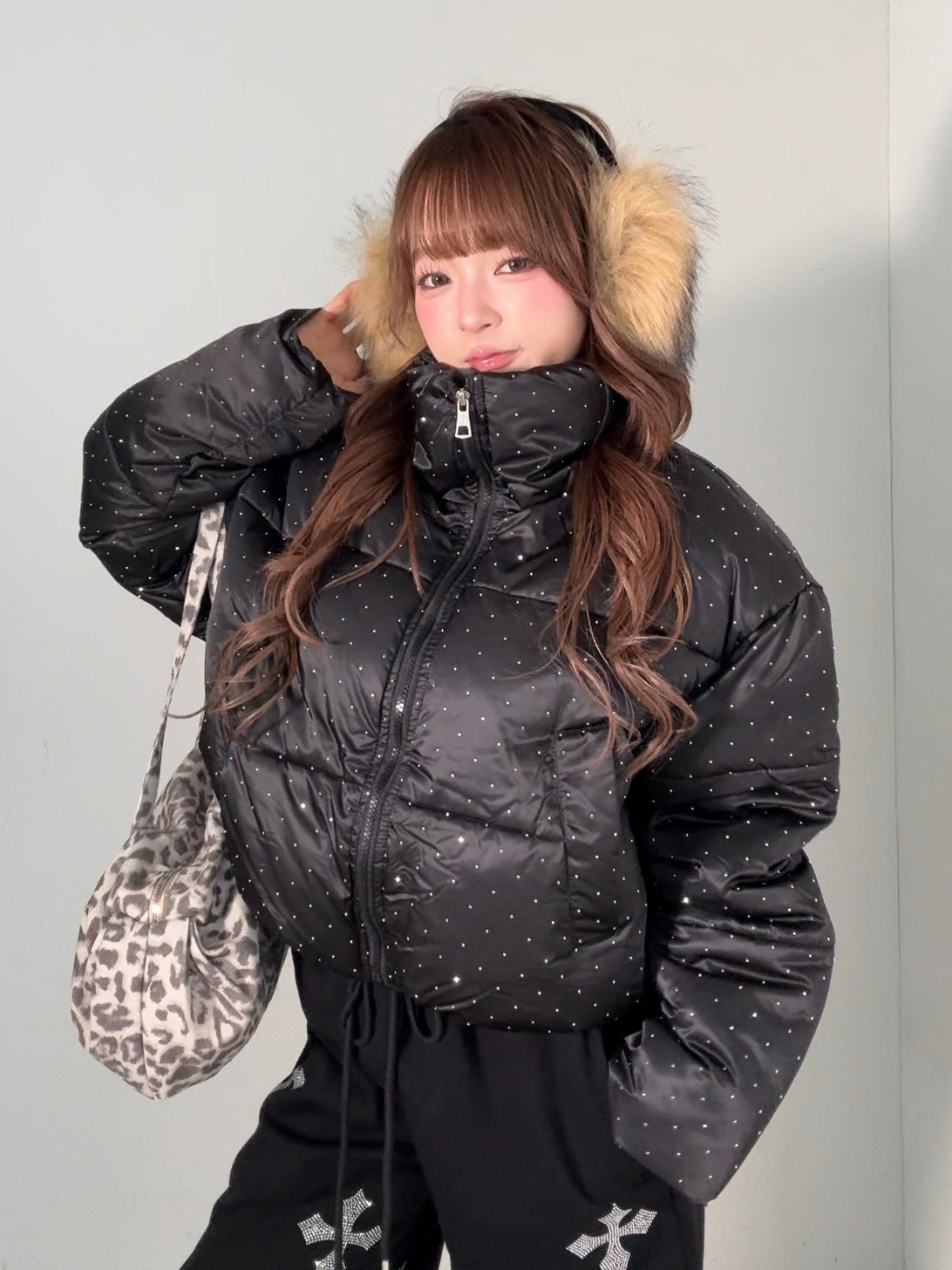 ラメショート中綿ジャケット DPB86154