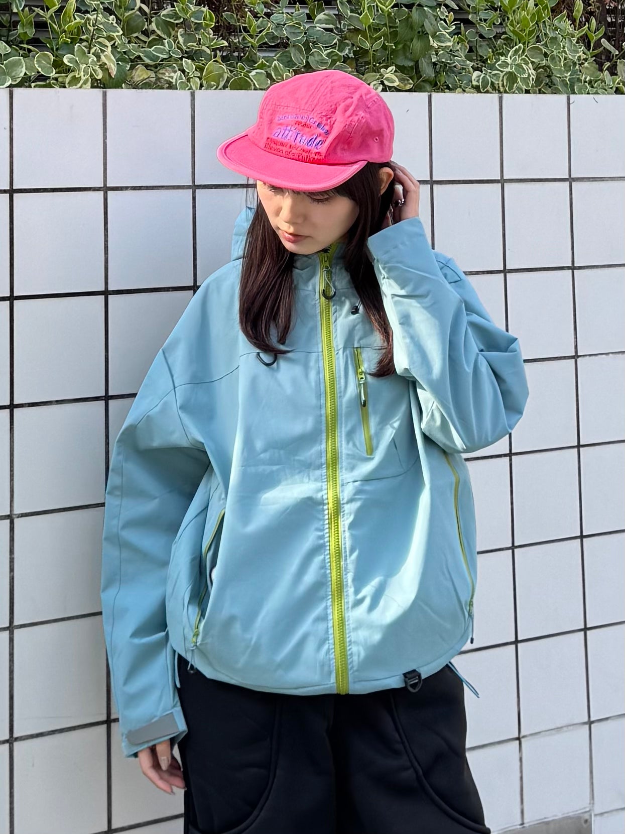 バイカラーナイロンジャケット DPB91086