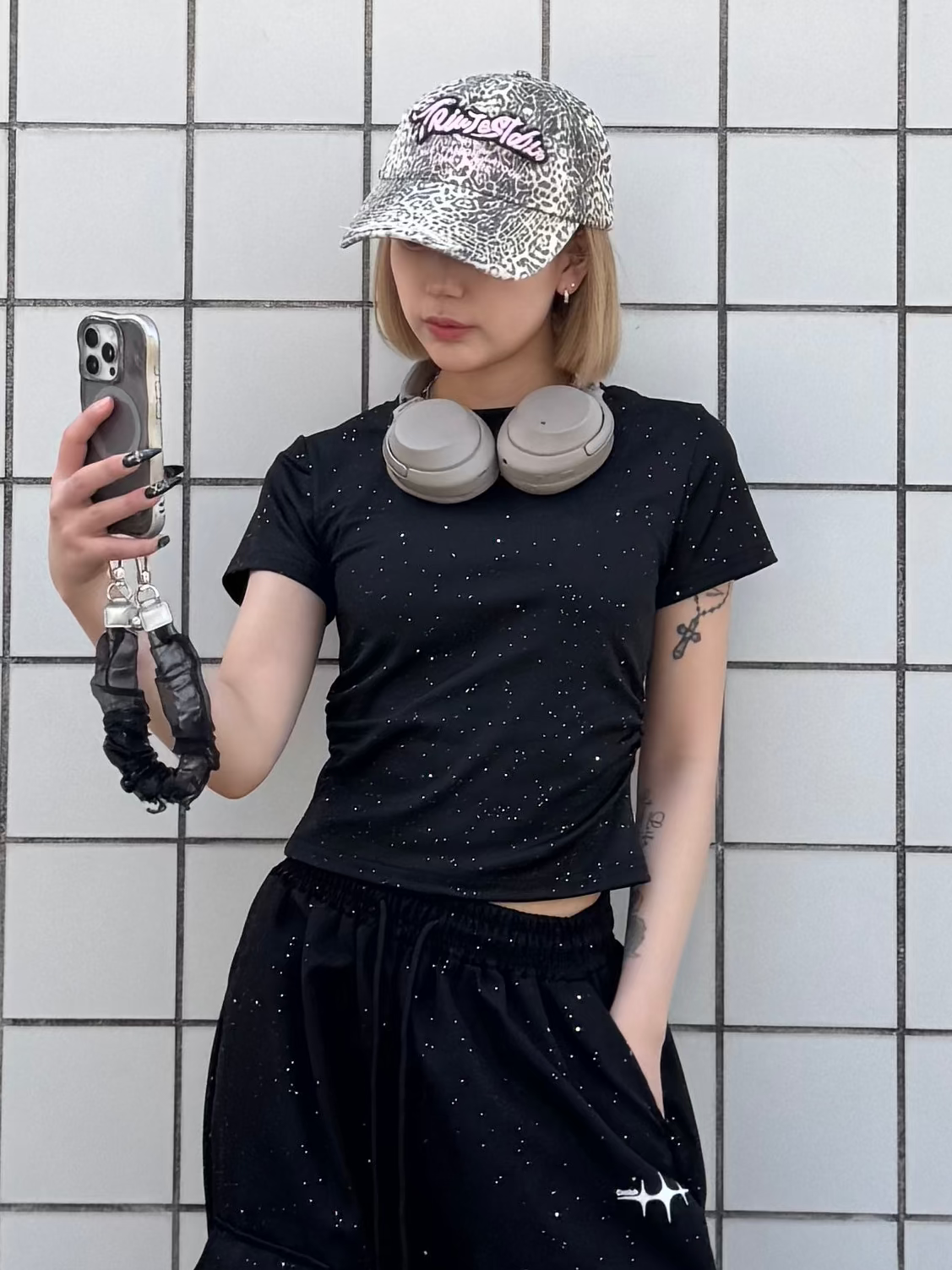ラメクロップドTシャツ DPB86264
