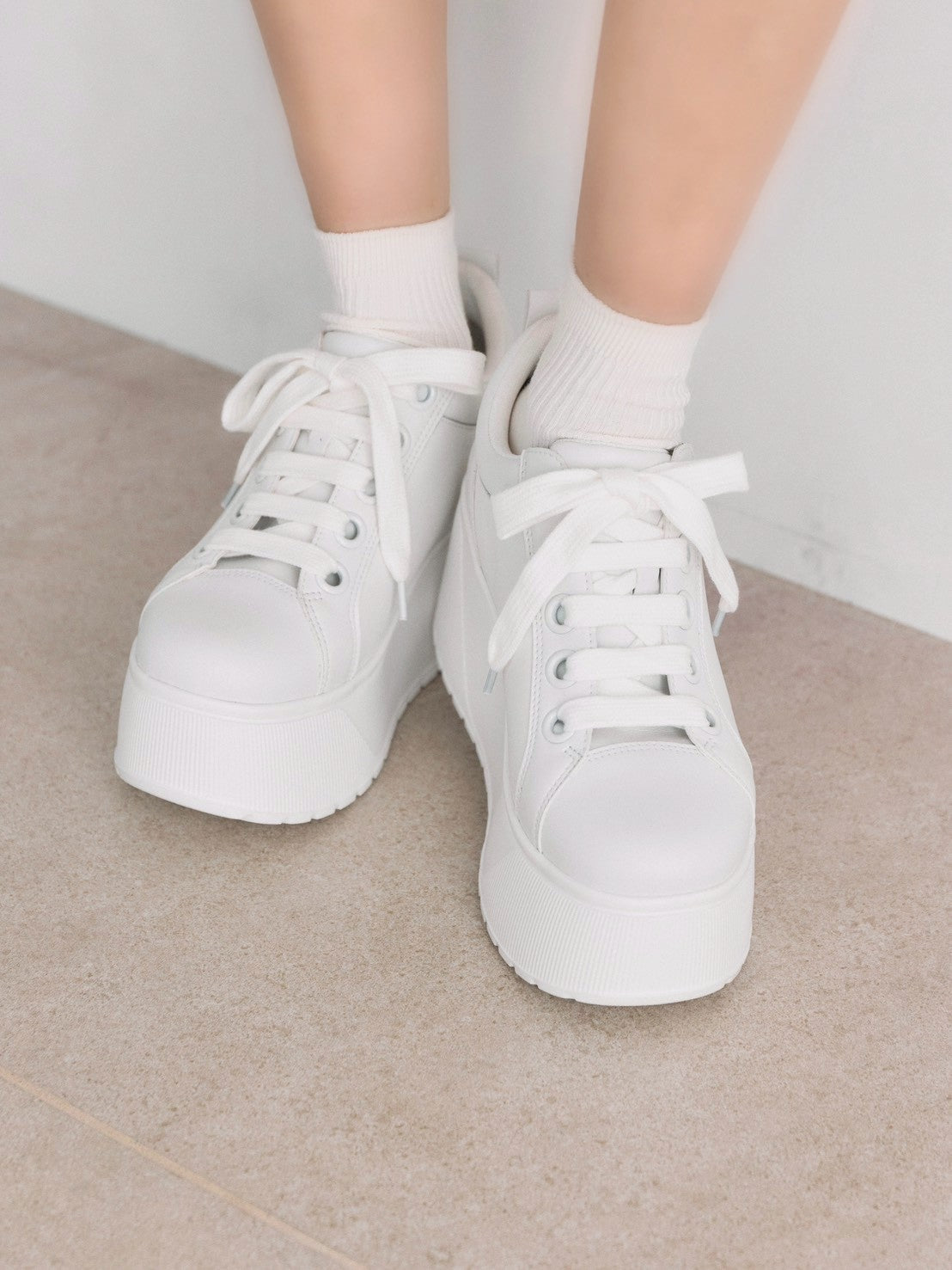 platform sneaker WHITE