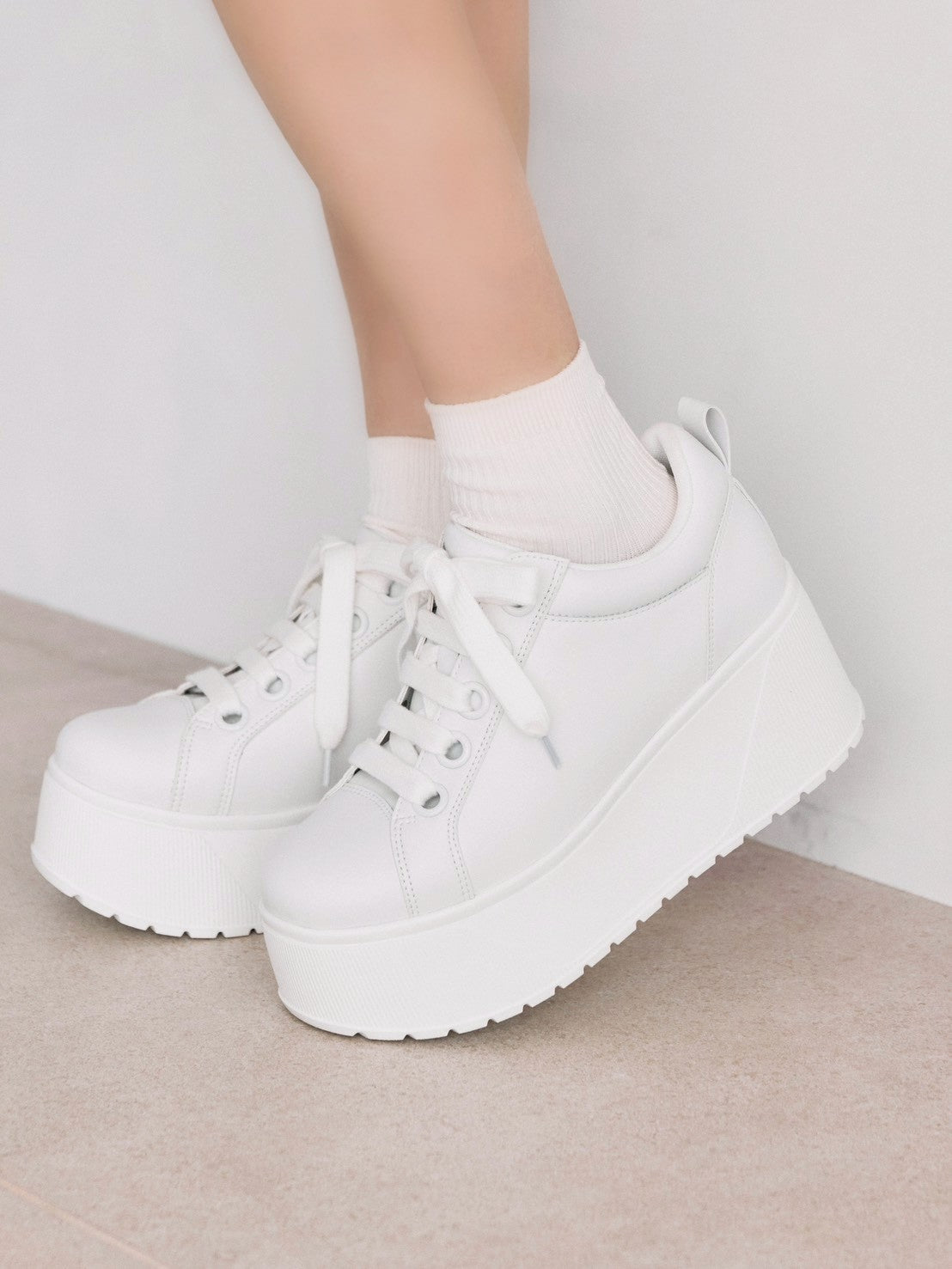 platform sneaker WHITE