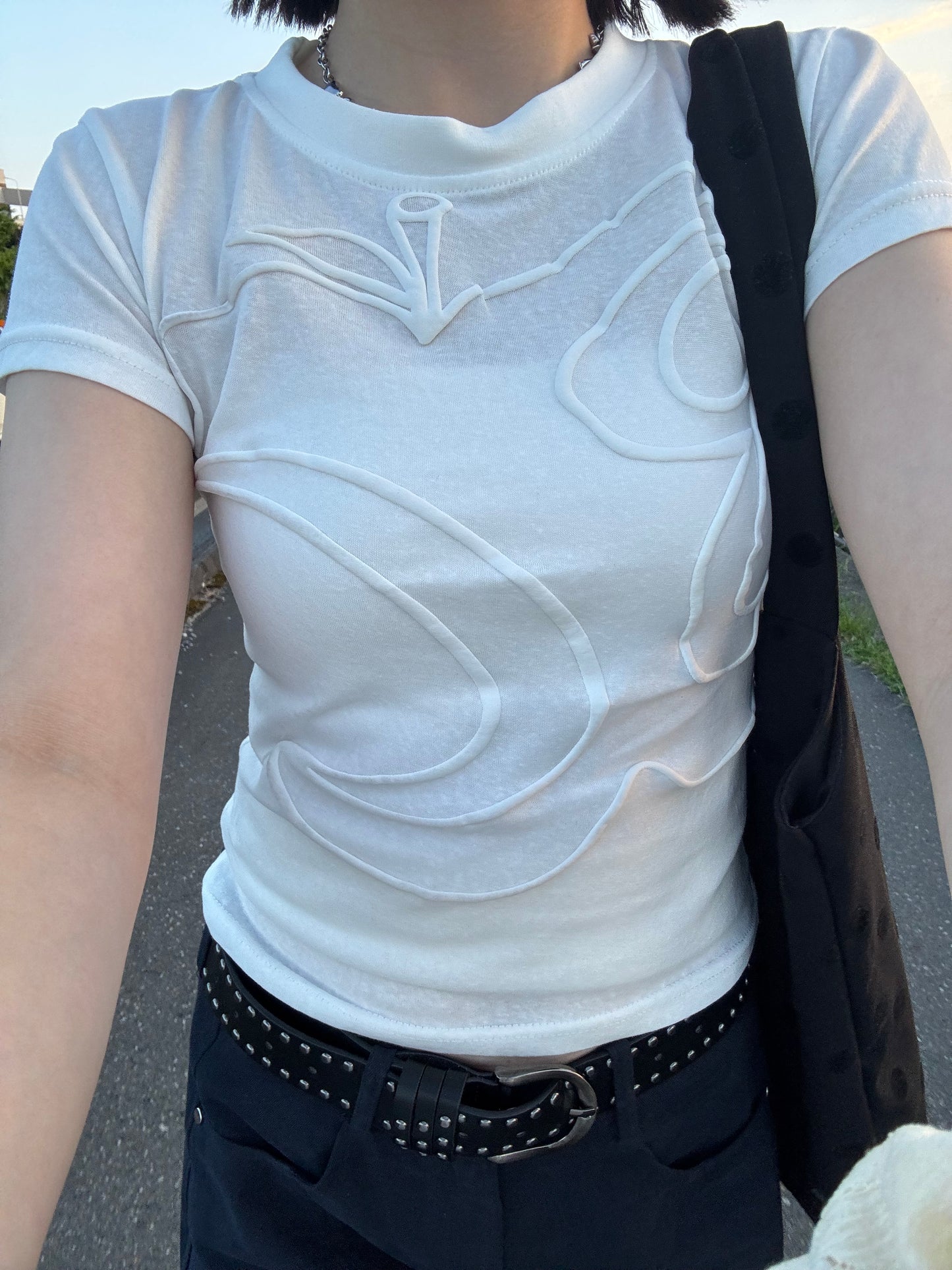 エンボスラインアートTシャツ DPB93111
