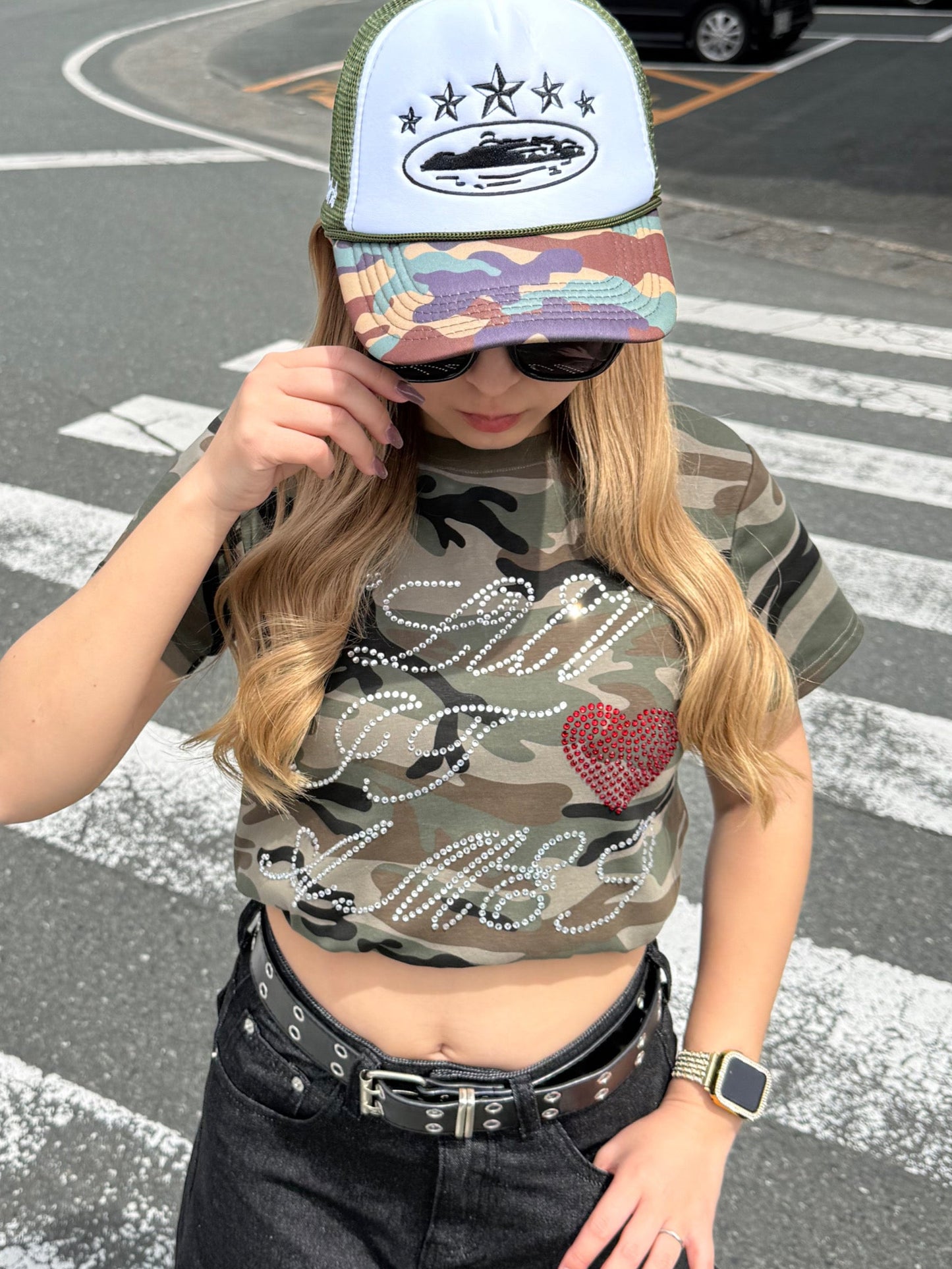 カモフラショートTシャツ DPB73619