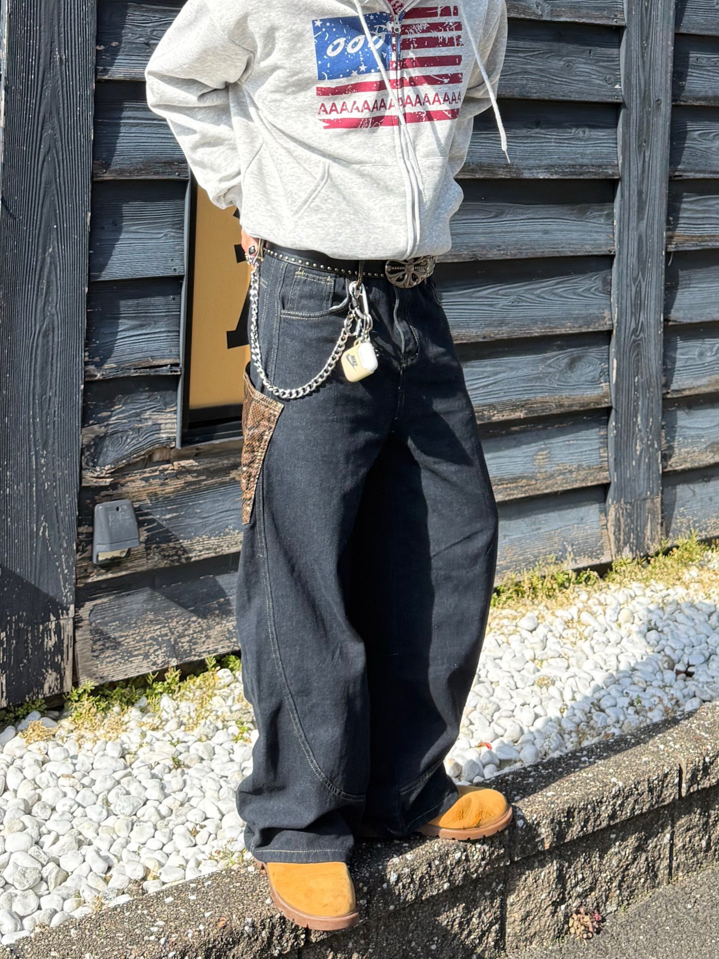 ポケットレオパードデニムパンツ DPB90059