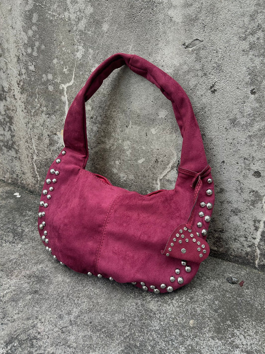 スタッズスエードショルダーバッグ DPB98017