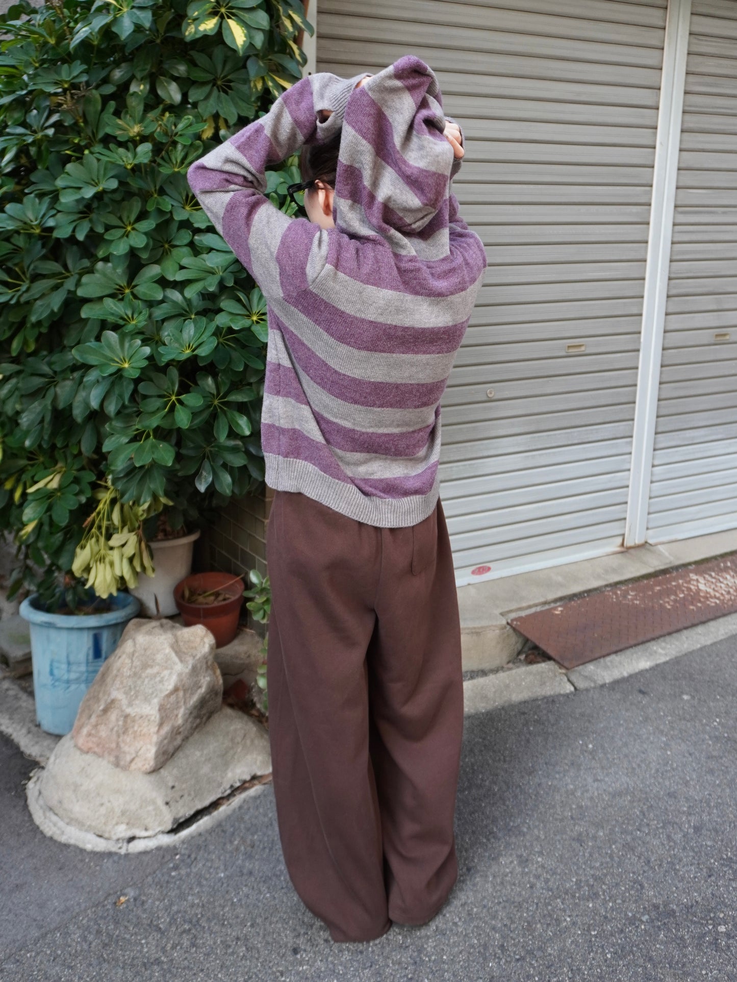 ニットベルトバルーンスウェットパンツ DPB85360