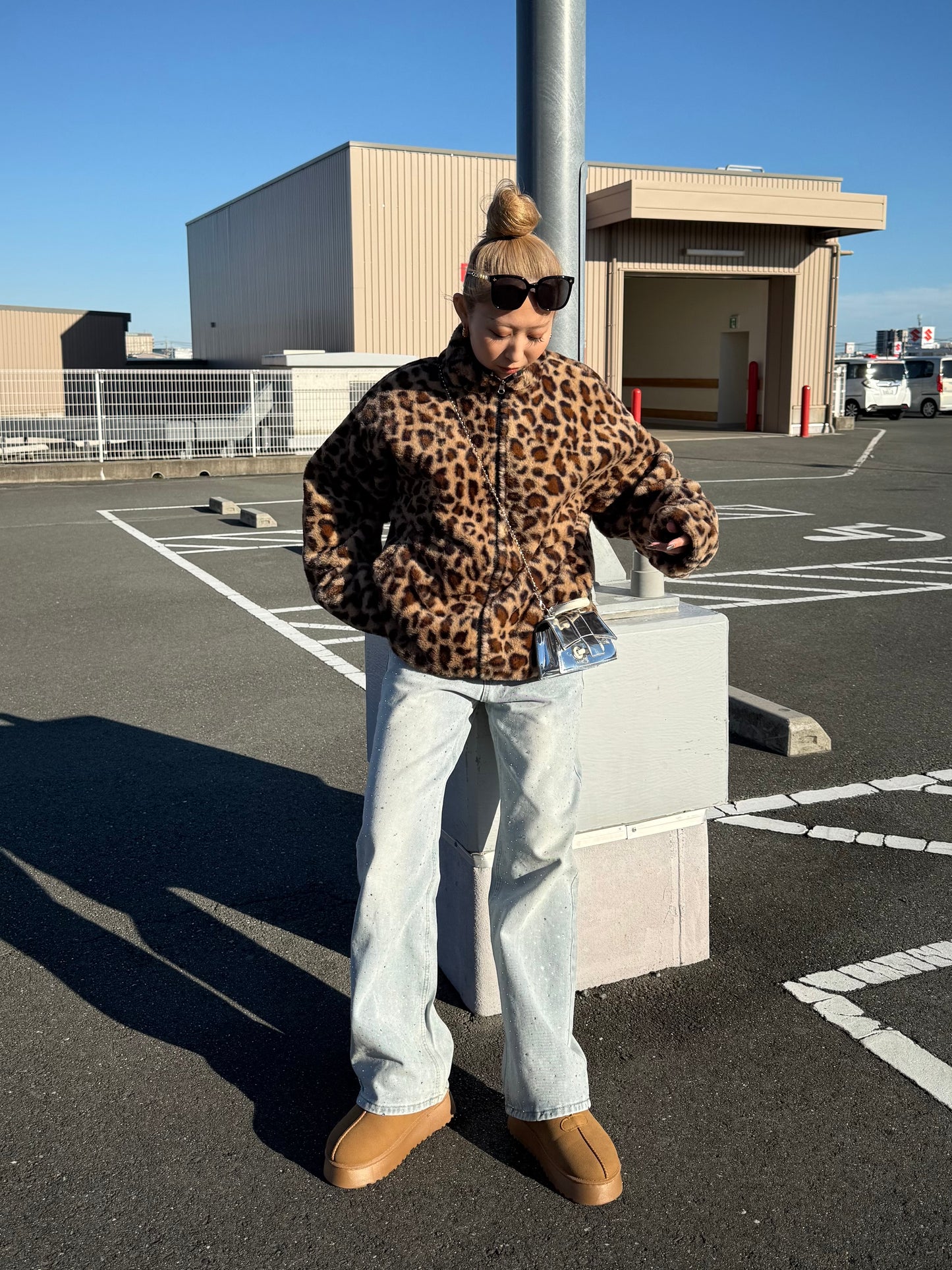 リバーシブルレオパードジャケット DPB73508