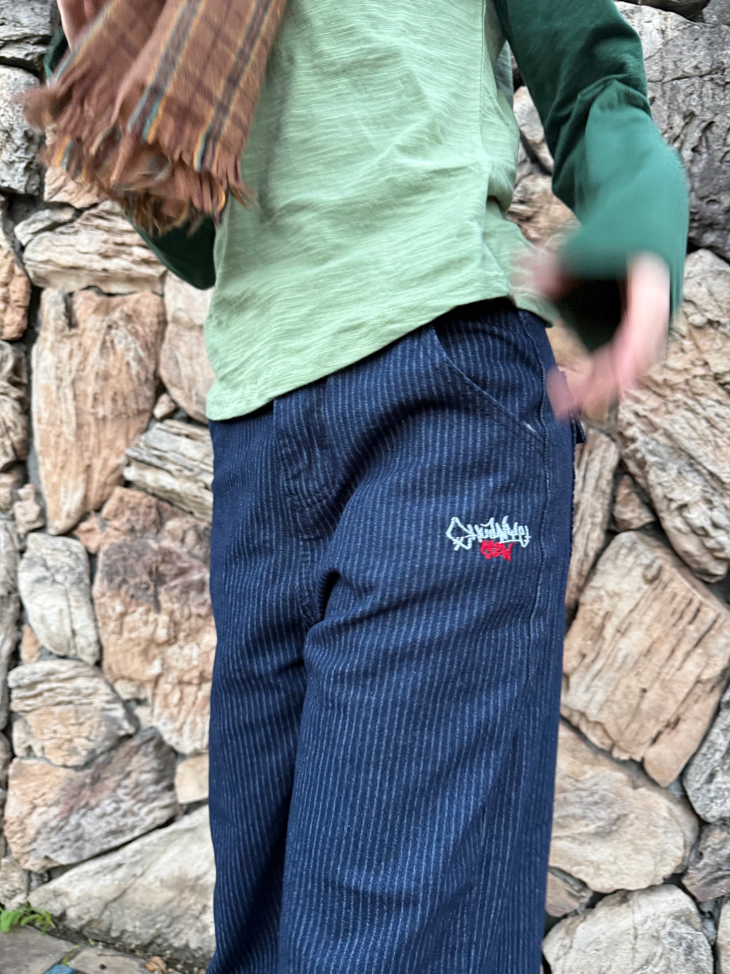 ストライプレトロデニムパンツ DPA43679