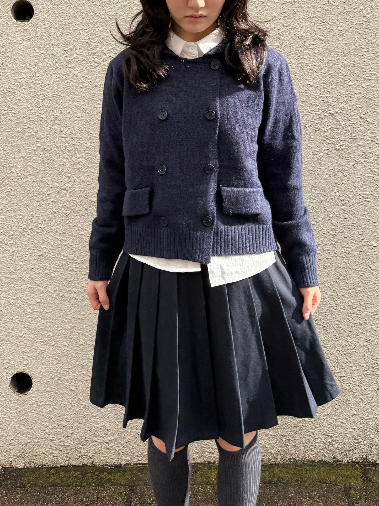 ダブルボタンセーター DPA43736