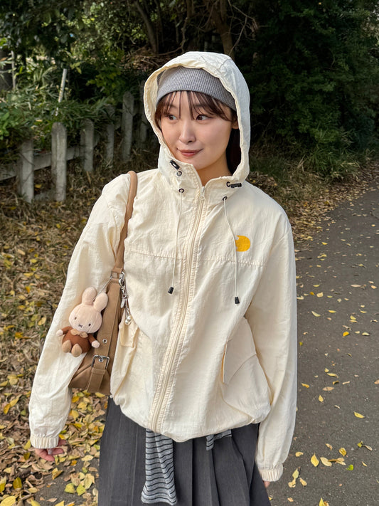 フードドロストワンポイントナイロンジャケット DPB78219