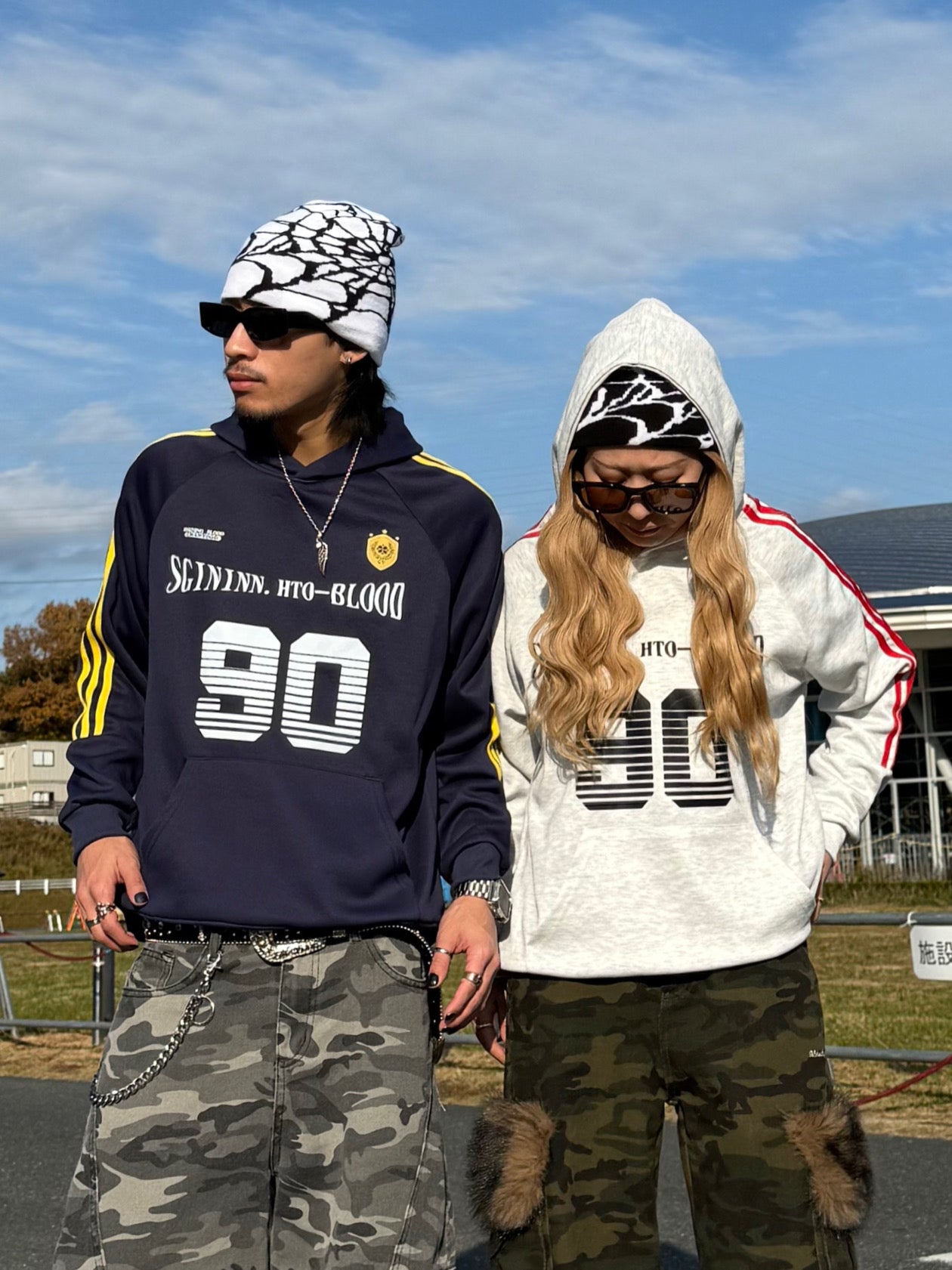 ラインロゴパーカー DPB90090