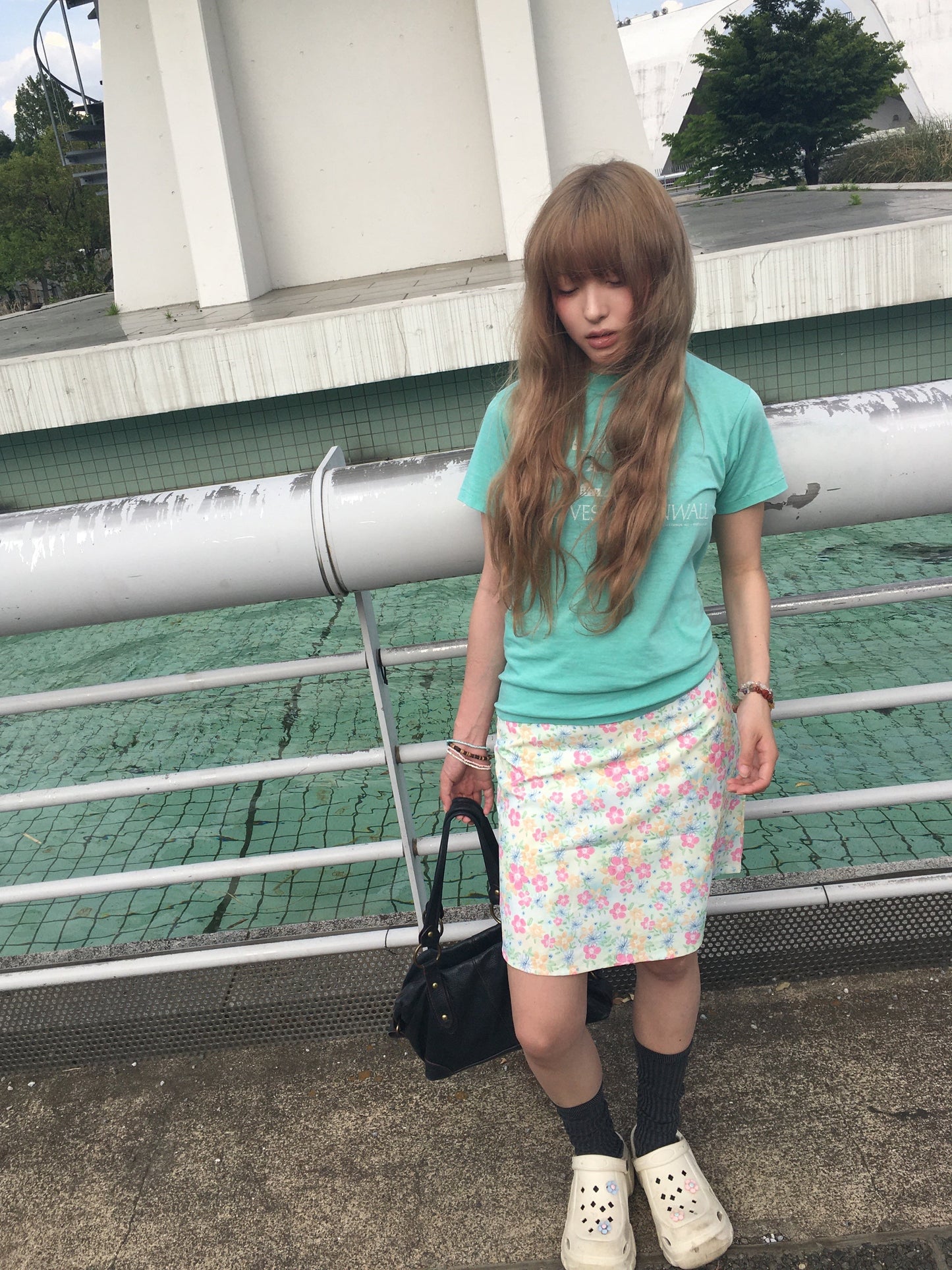 フラワーレーススカート DPC09015