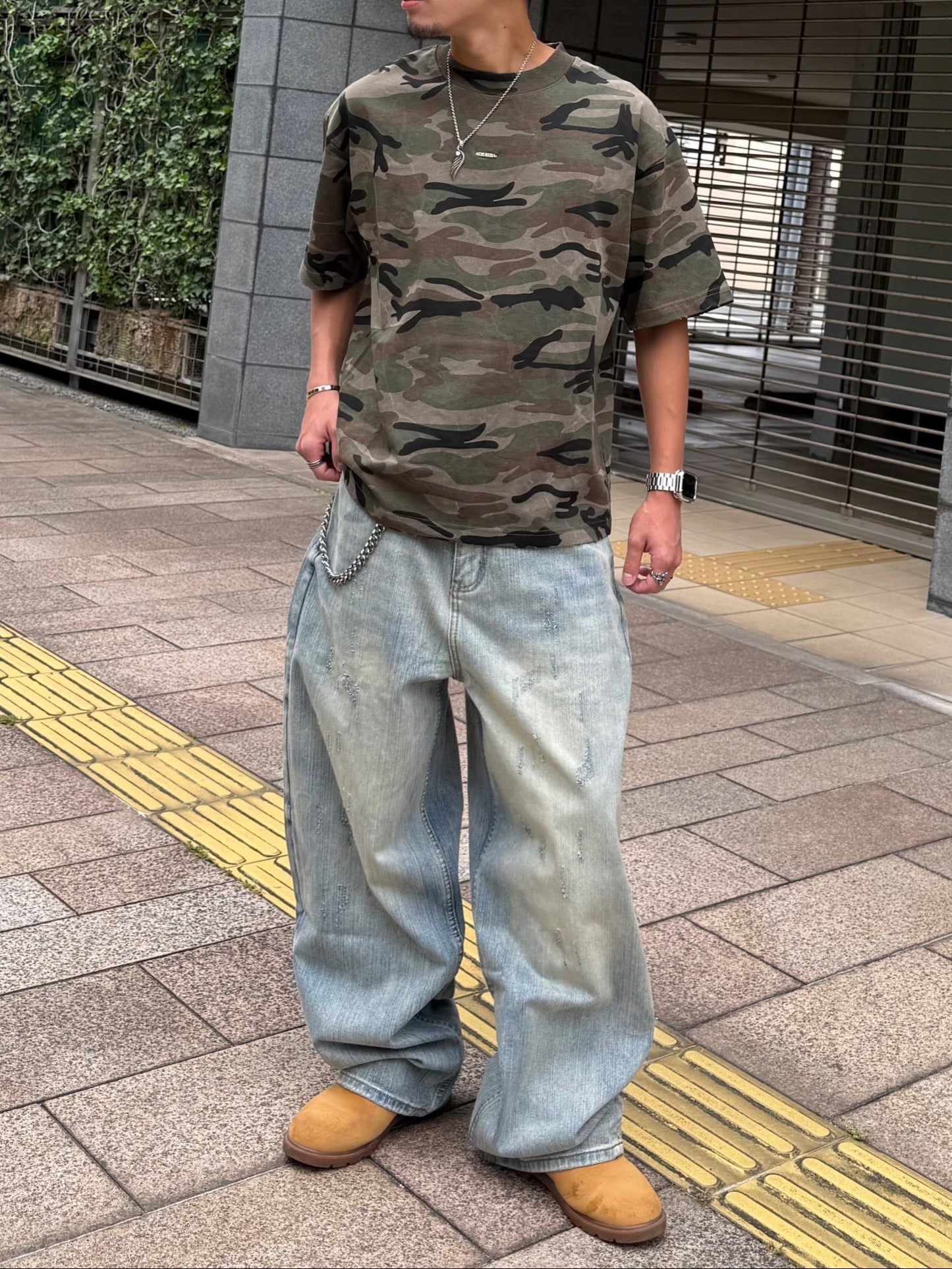 カモフラオーバーTシャツ DPB90228