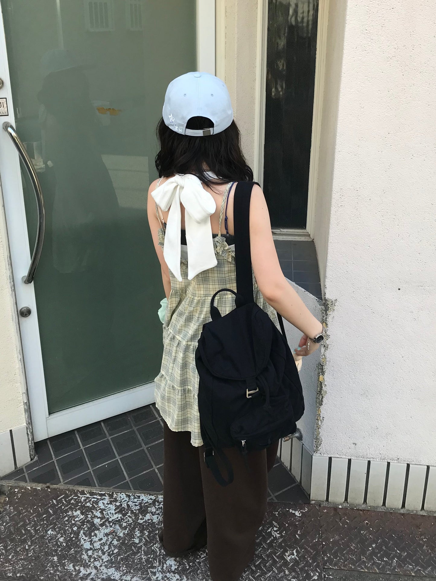 チェックティアードキャミワンピ DPB85522