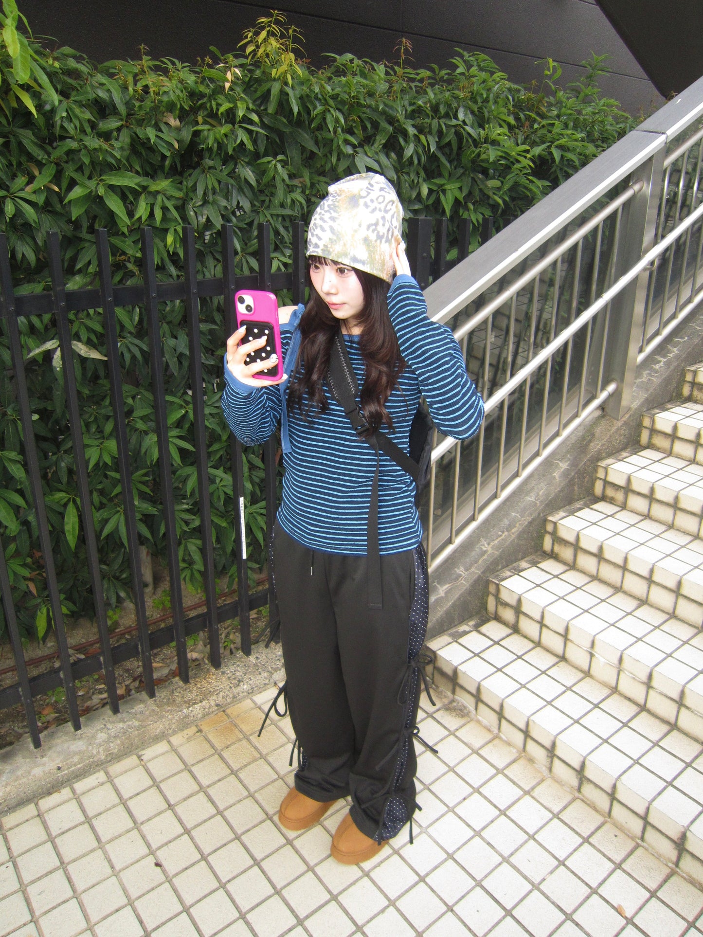 ラインドットリボンスウェットパンツ DPB89140