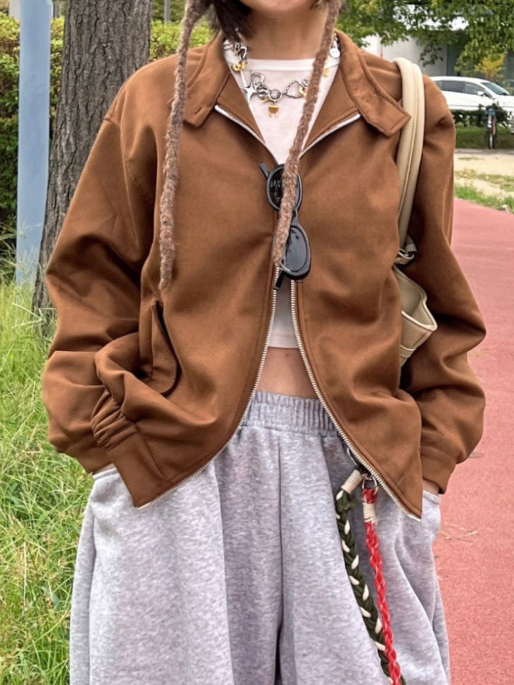 スウェードライクブルゾン DPB79212