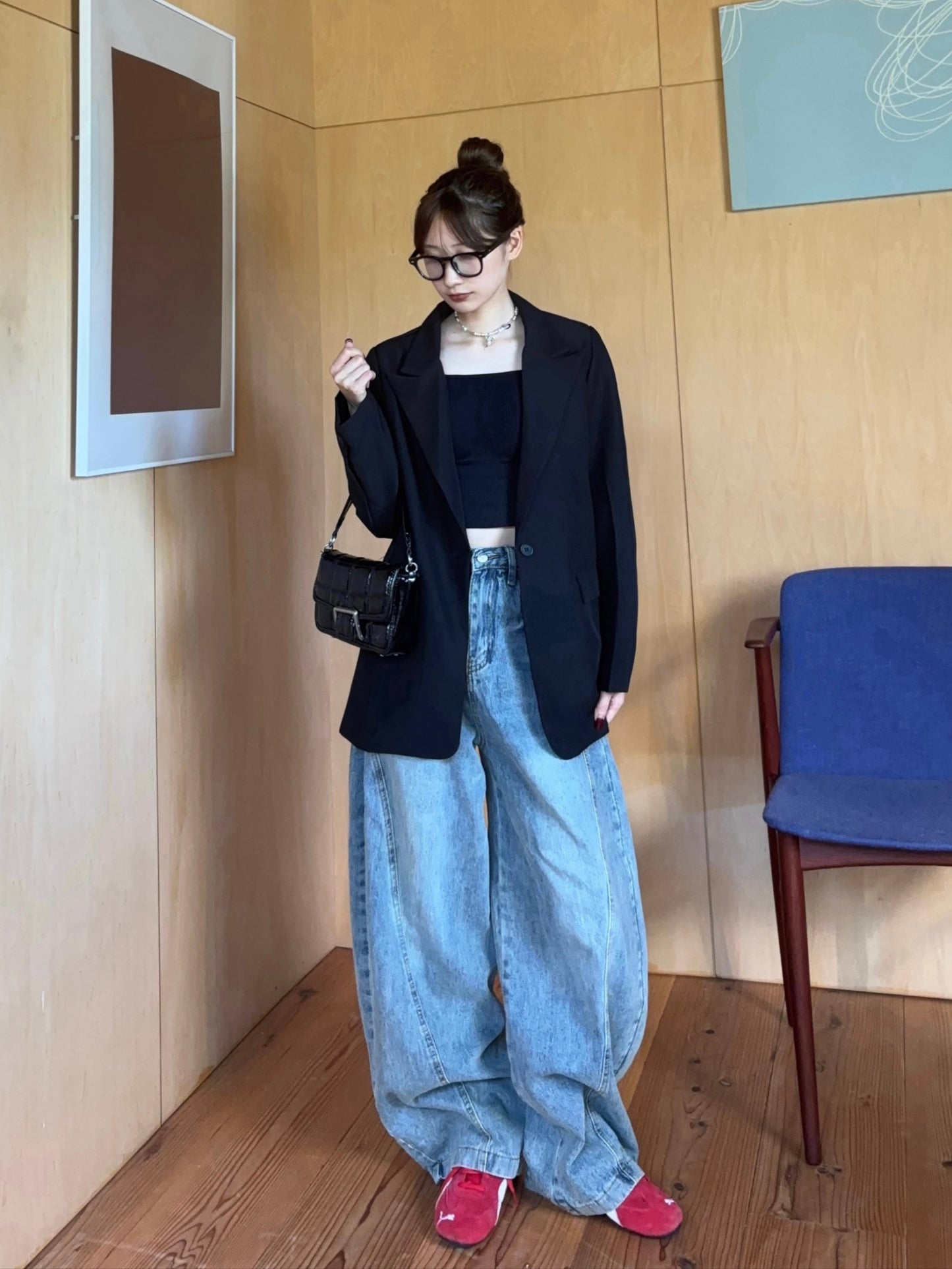 ワイドデニムパンツ DPB88136