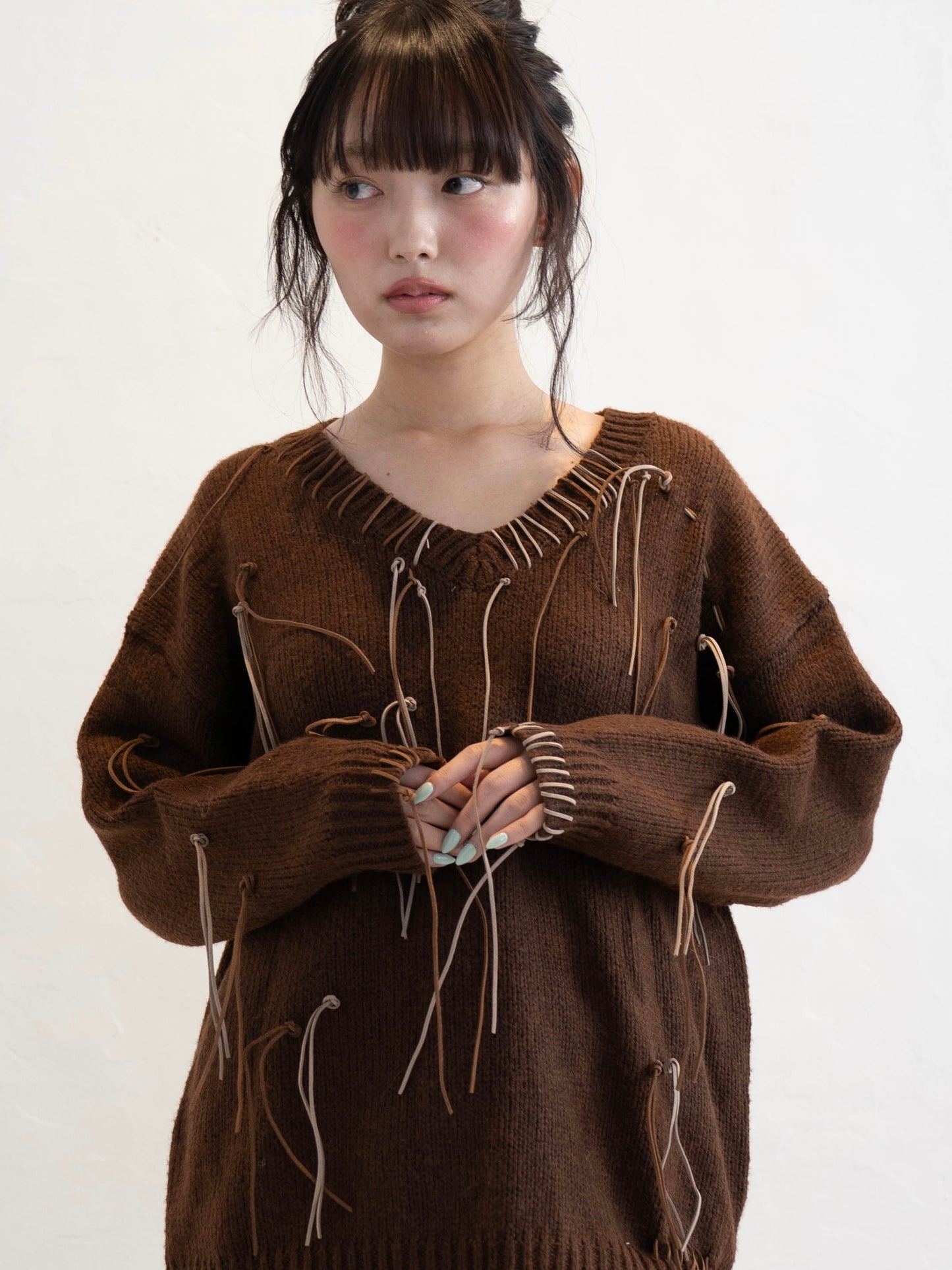 フリンジニットセットアップ DPC02011