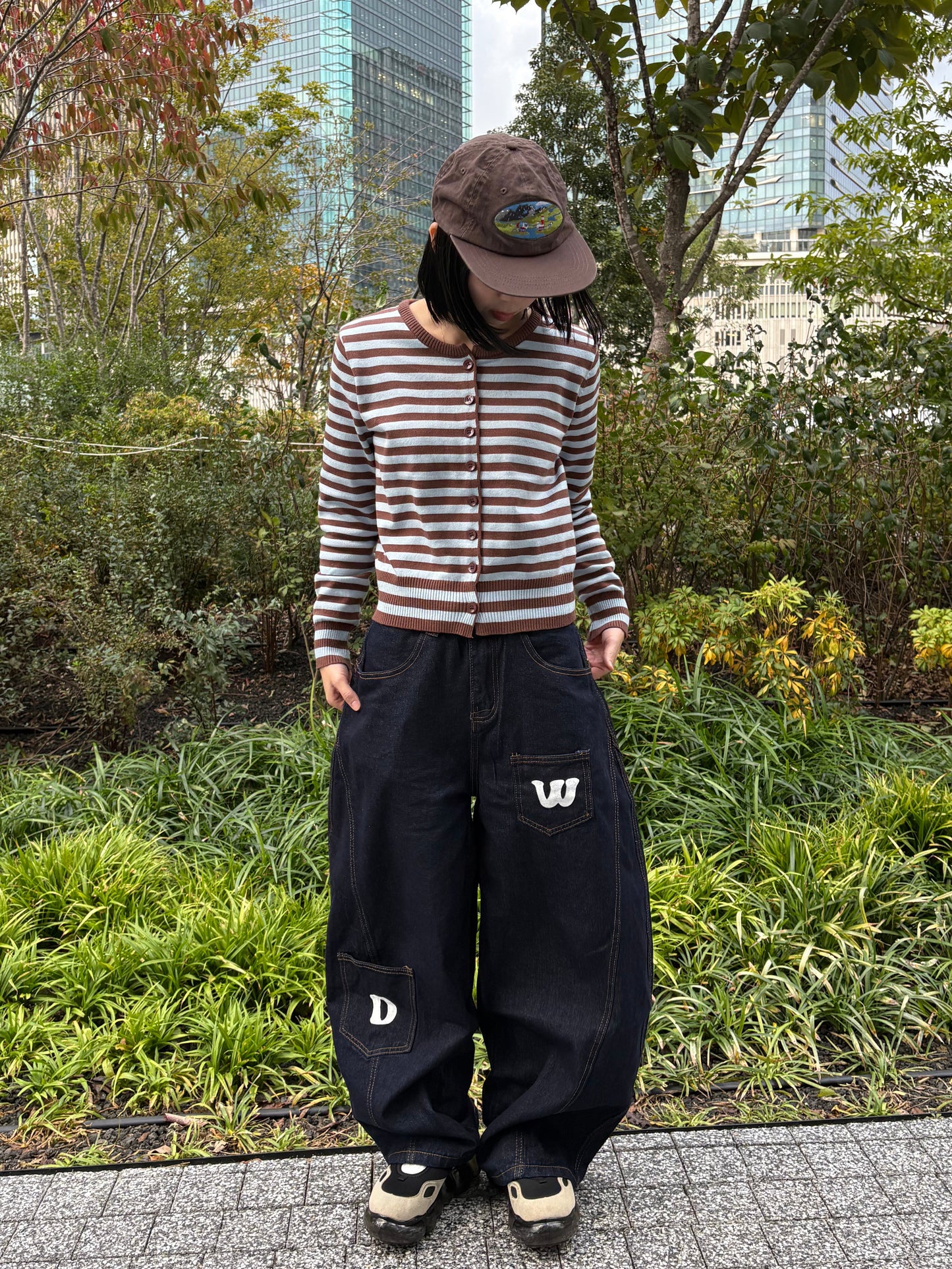 ボーダーカーディガン DPB99019