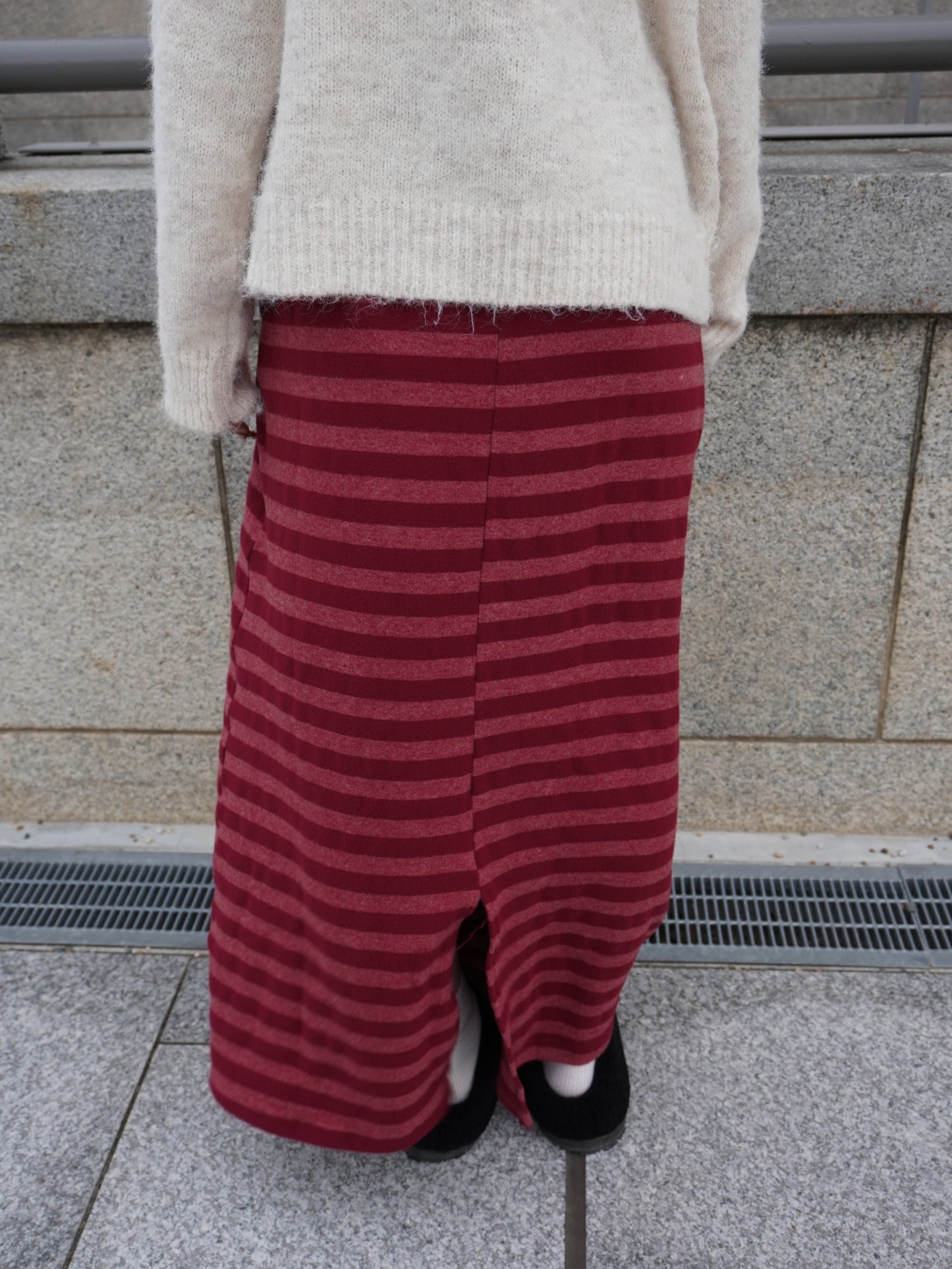 ボーダーニットロングスカート DPB85380