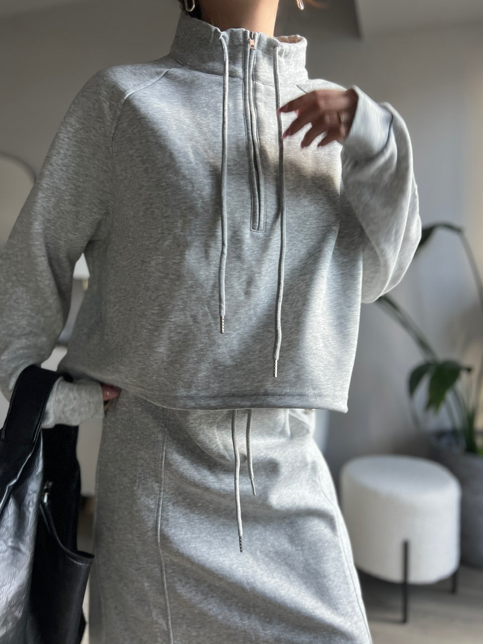 スタンドカラースウェットパーカー DPB56327