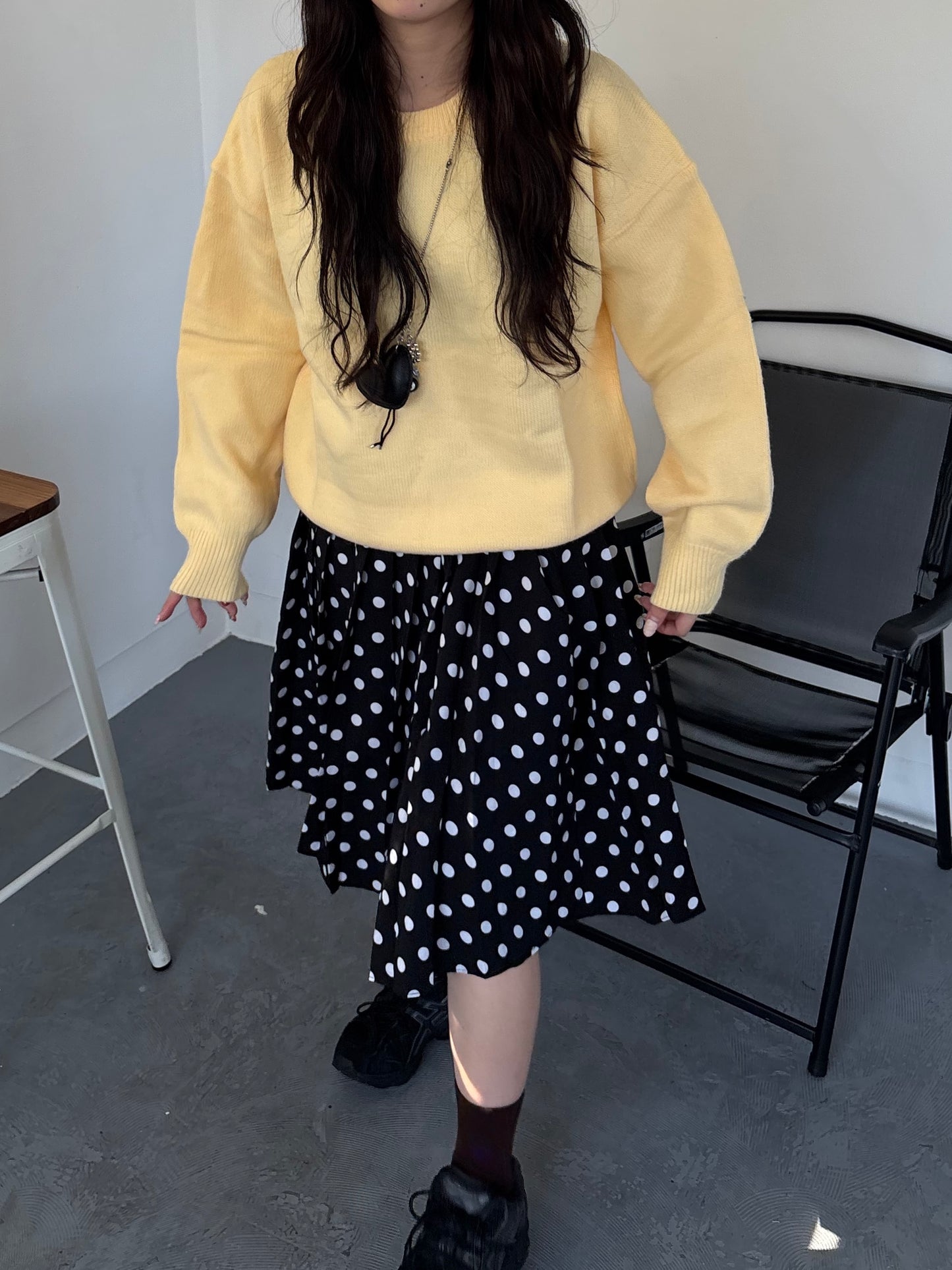 ドットミディアムスカート DPB89095