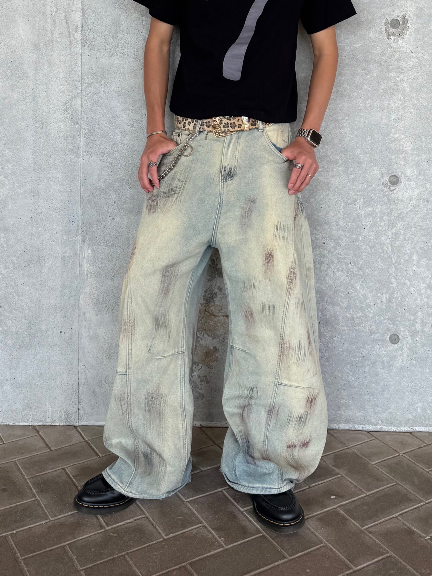 ダメージデザインデニムパンツ DPB90051