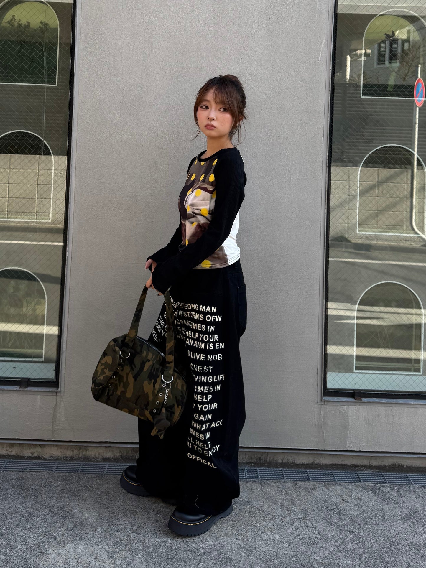 ドットキャットタイトトップス DPB86195