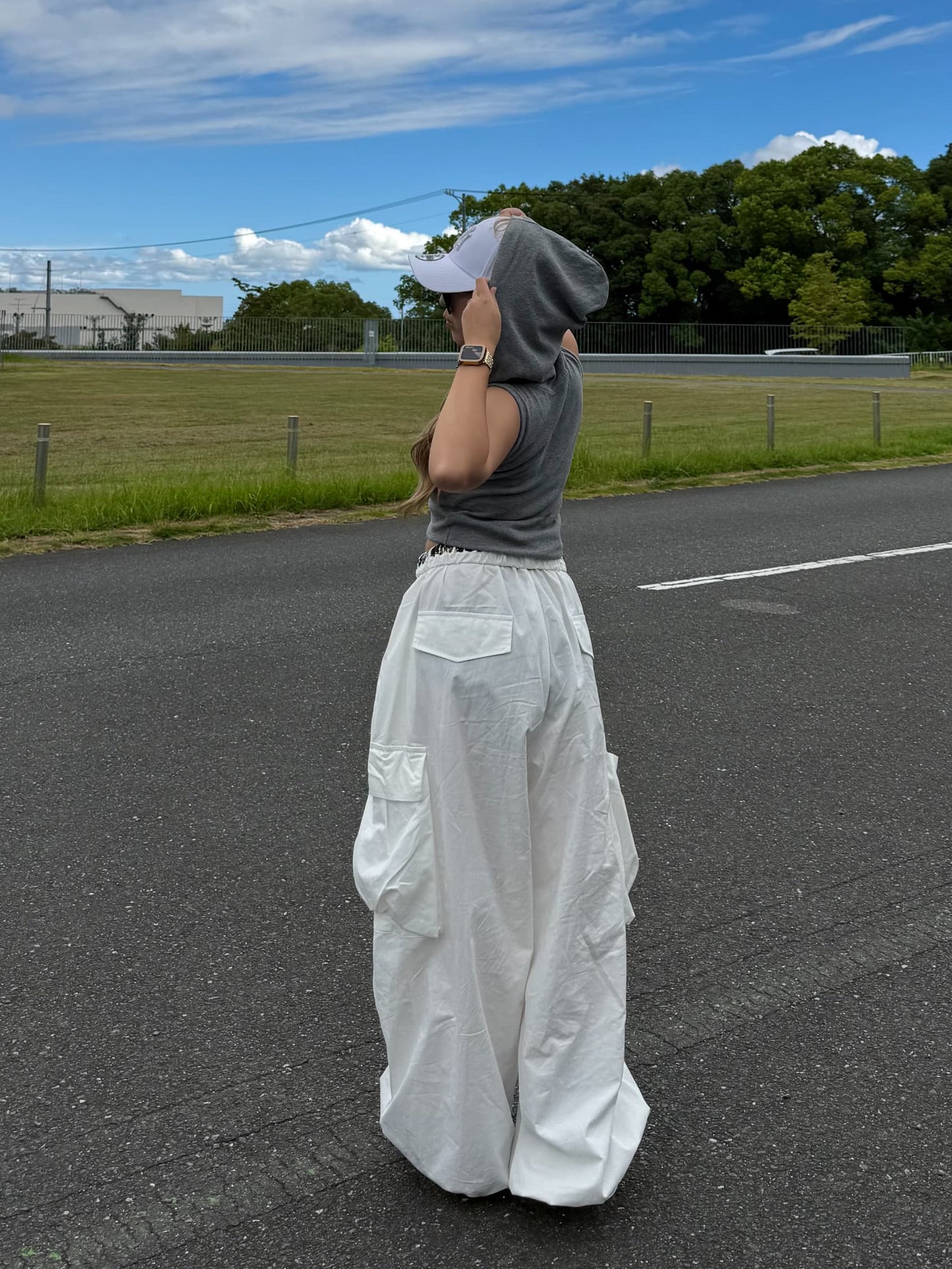 【即納】ウエストデザインナイロンパンツ DPB73668S