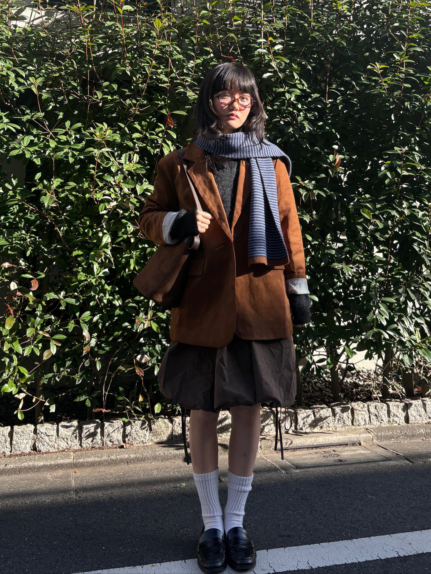 ボーダーニットマフラー DPA43730