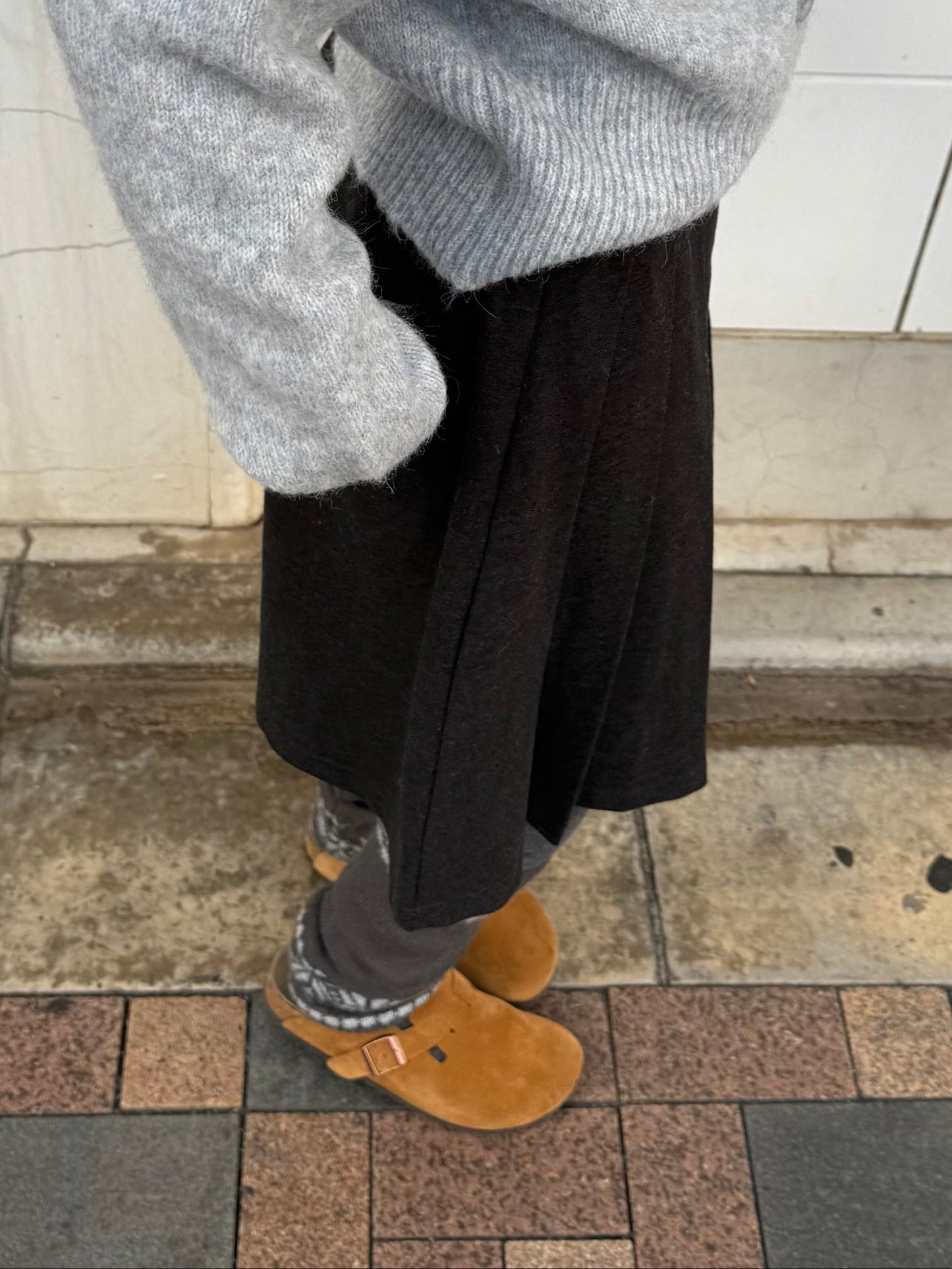 フロントプリーツミニスカート DPA43725