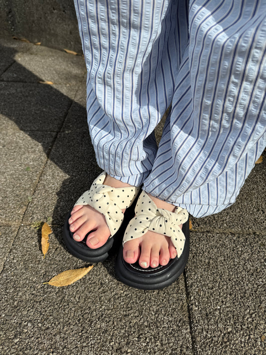 厚底ドットサンダル DPB78182