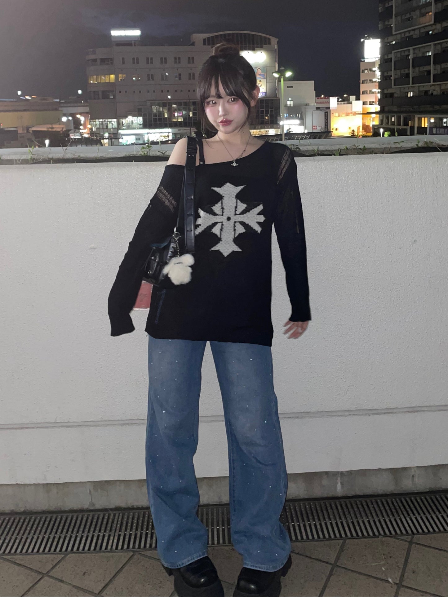 ストーンデニムパンツ DPB74118