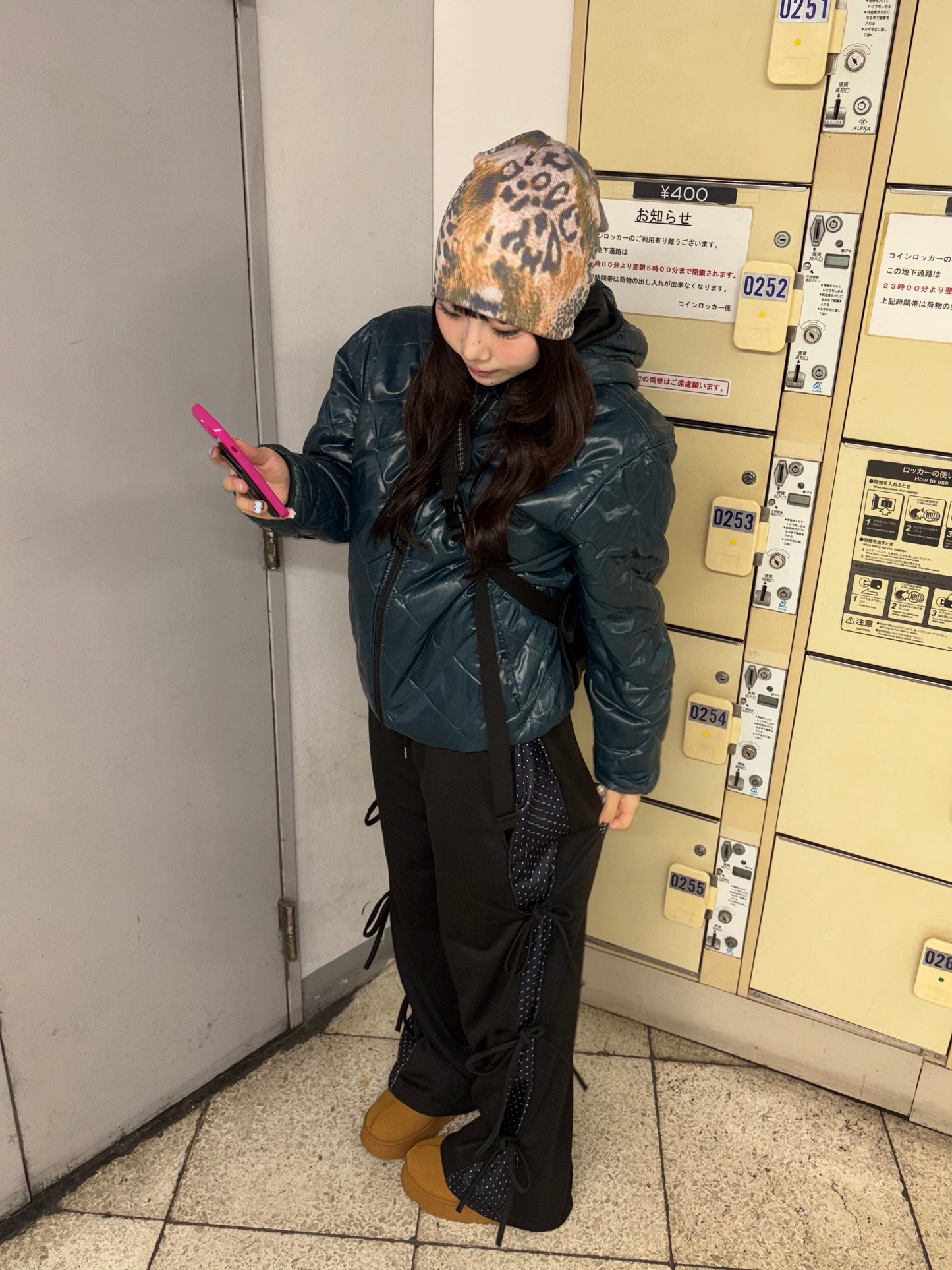 ラインドットリボンスウェットパンツ DPB89140