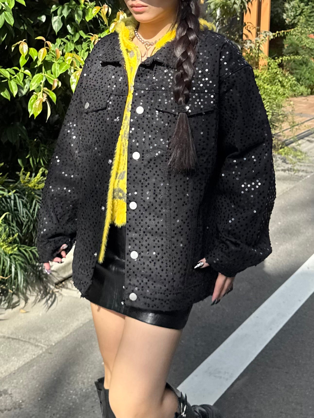 スパンコールデニムジャケット DPB86146