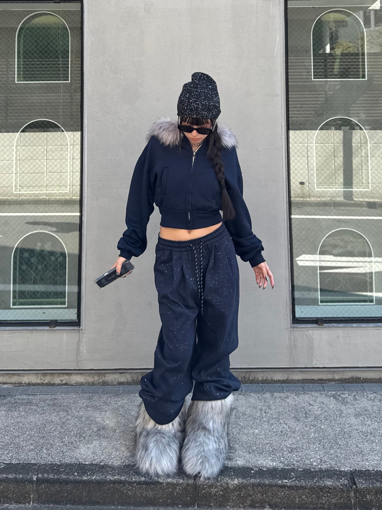 ウエストスリムファーパーカー DPB86141